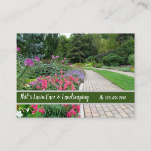 English Garden Landscaping Business Card