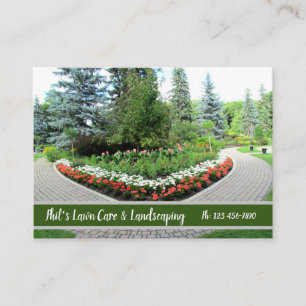 English Garden Landscaping Business Card