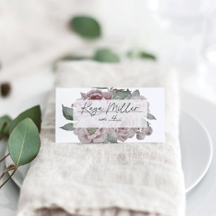 English Garden Marsala Place Card