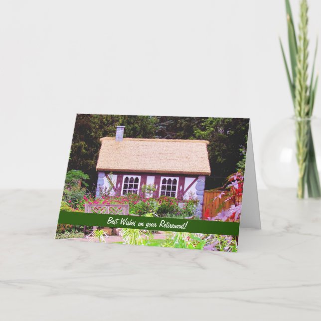 English Garden Retirement Card (Front)