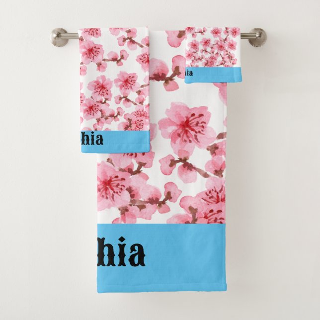 English Garden Vintage Flowers Bath Towel Set (Insitu)