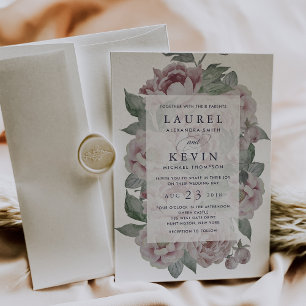 English Garden Wedding Invitation