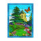 English Garden Whimsical Folk Art