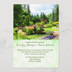 English Gardens Custom Wedding Invitation