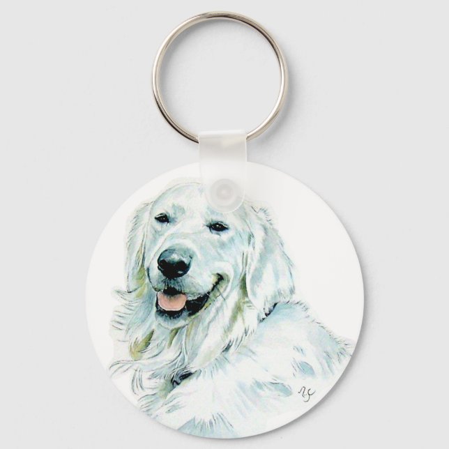 English Golden Retriever Keychain (Front)
