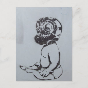 English graffiti postcard