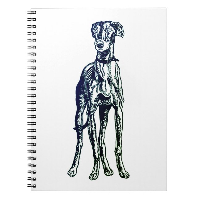 English Greyhound Breed Notebook (Front)