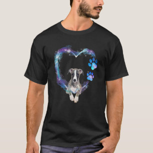 English Greyhound Dog in Heart T-Shirt
