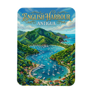 English Harbour Antigua and Barbuda Magnet