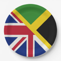 English Jamaican Flag | Half Jamaica England Flag