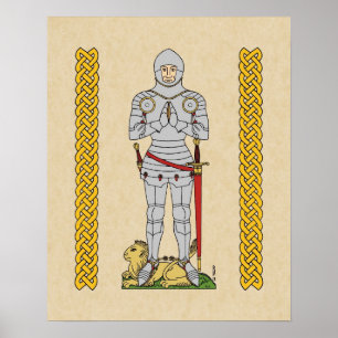 English Knight Circa 1430 Poster