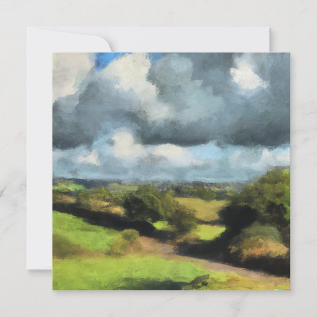 English Landscape Holiday Card (Front)