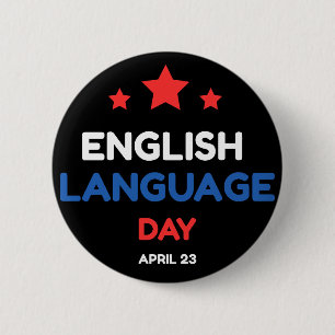 English Language Day 2 Inch Round Button