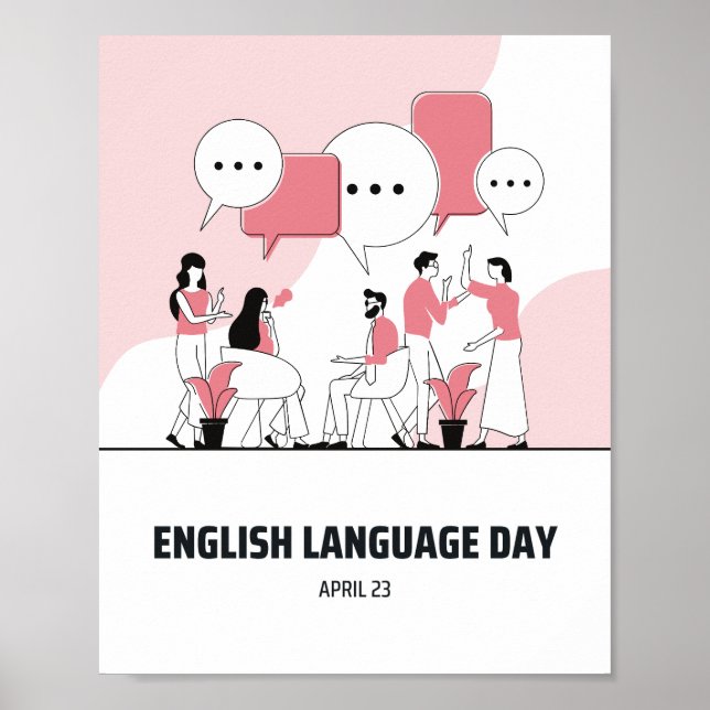 English Language Day Poster (Front)