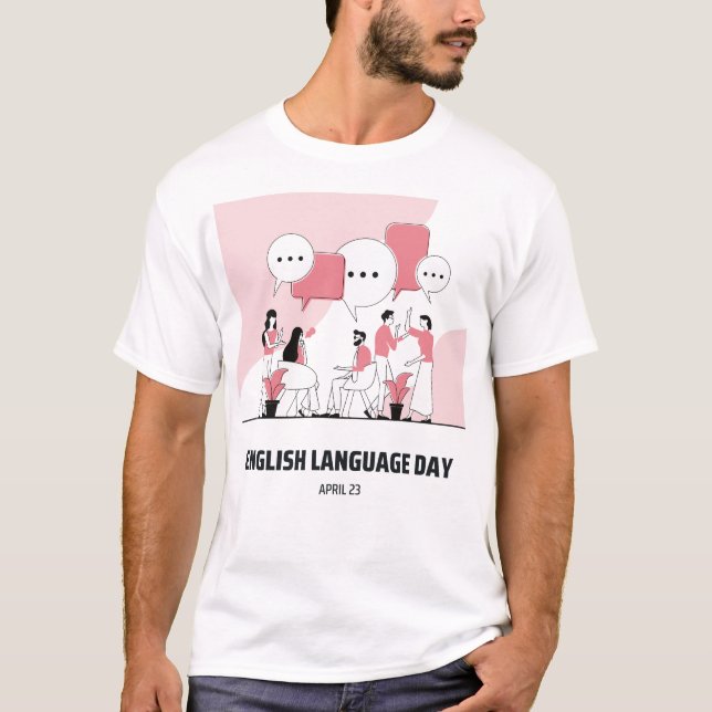 English Language Day T-Shirt (Front)