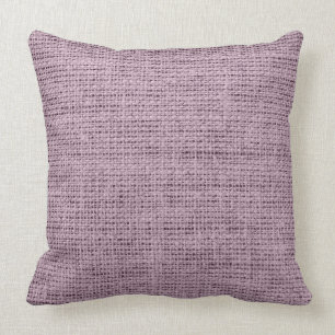 English lavender Burlap Rustic Linen Throw Pillow