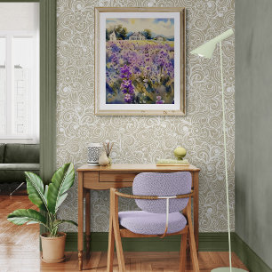 English Lavender Landscape Photo Print