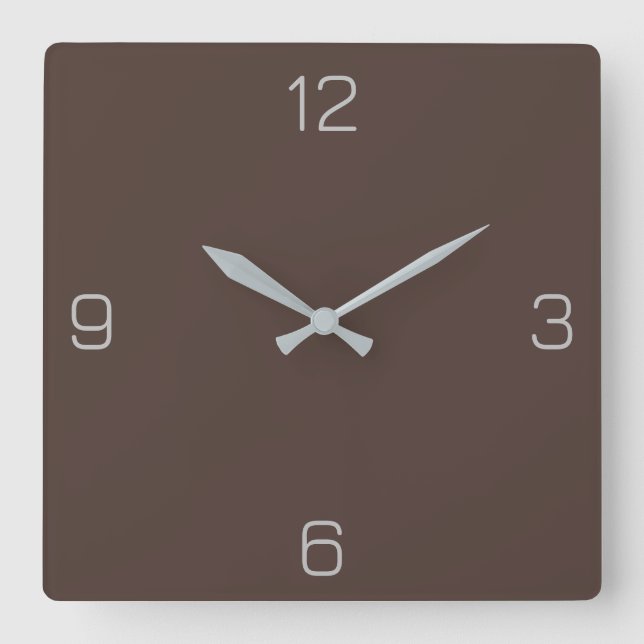English Leather 503C35 Colour - Add a Name Option Square Wall Clock (Front)