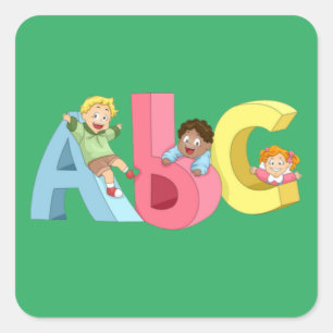 English letters baby bodysuit throw pillow round c square sticker