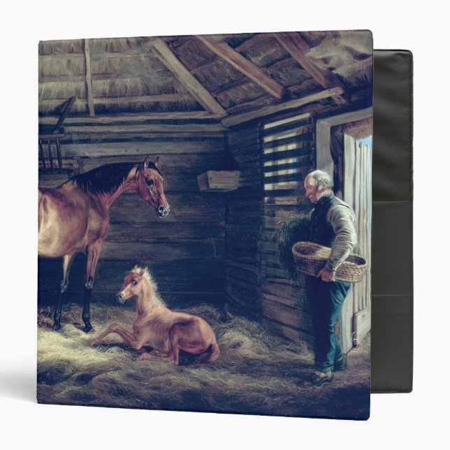 English Mare With Her Foals, 1833 Binder (Front/Inside)