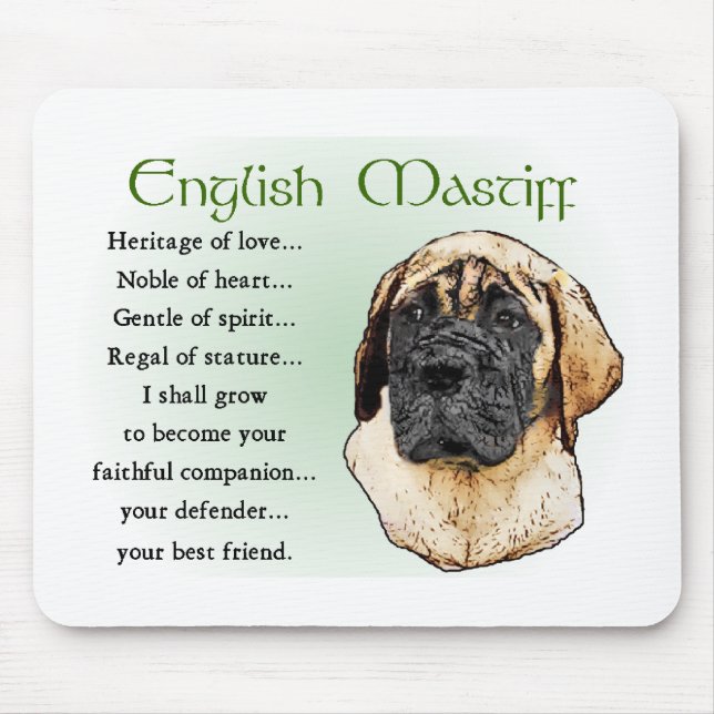 English Mastiff Art Gifts Mouse Pad (Front)
