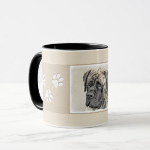 English Mastiff (Brindle) Painting - Original Dog Mug