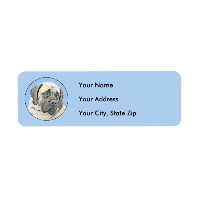 English Mastiff (Fawn) Painting - Original Dog Art (Front)