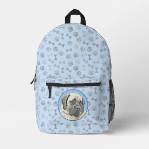 English Mastiff (Fawn) Painting - Original Dog Art Printed Backpack