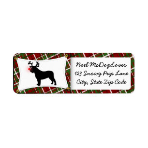English Mastiff Reindeer Christmas