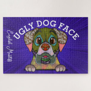 English Mastiff ugly dog face 1000 piece Jigsaw Puzzle