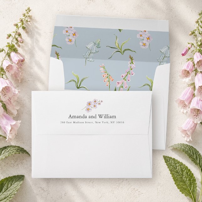 English Meadow Botanical Wedding Envelope (Creator Uploaded)
