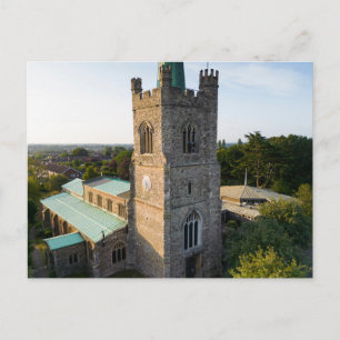 English Medieval Church Holiday Postcard