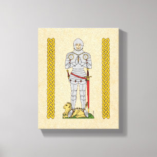 English Medieval Knight Circa 1430 Canvas Print