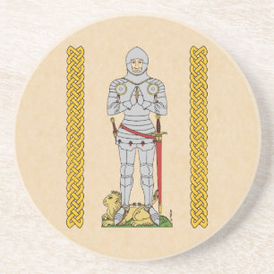 English Medieval Knight Circa 1430 Coaster