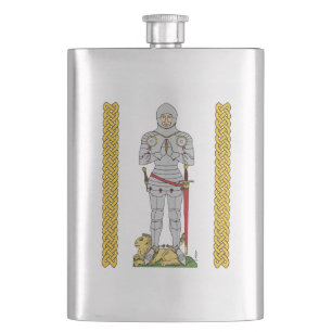 English Medieval Knight Circa 1430 Hip Flask