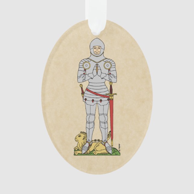 English Medieval Knight Circa 1430 Ornament (Front)
