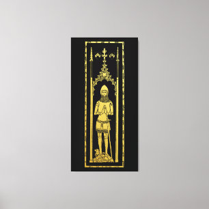 English Medieval Portrait 1355 John, Lord Cobham Canvas Print