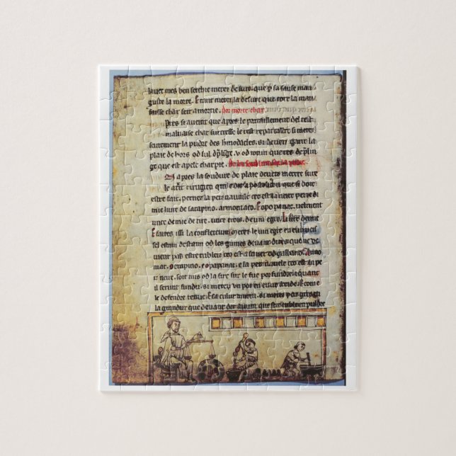 English miniature, 'Medica', illustrating an apoth Jigsaw Puzzle (Vertical)