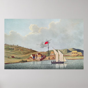 English Missionaries in Kidikidi, New Zealand Poster