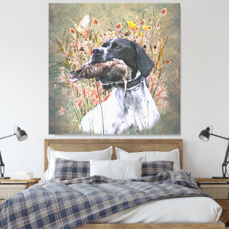 English pointer canvas print