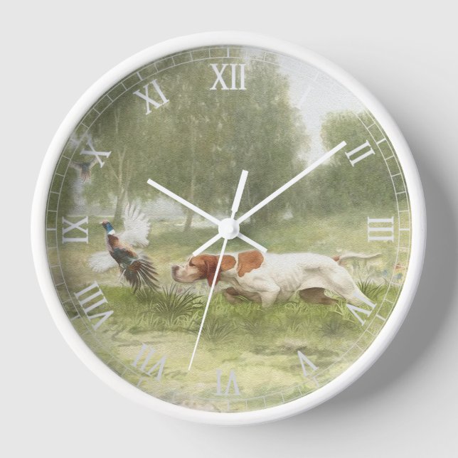 English Pointer  Clock (Front)