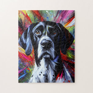 English Pointer Dog Acrylic Print   Colourful Jigsaw Puzzle
