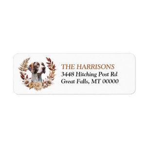 English Pointer Dog Autumn Wreath