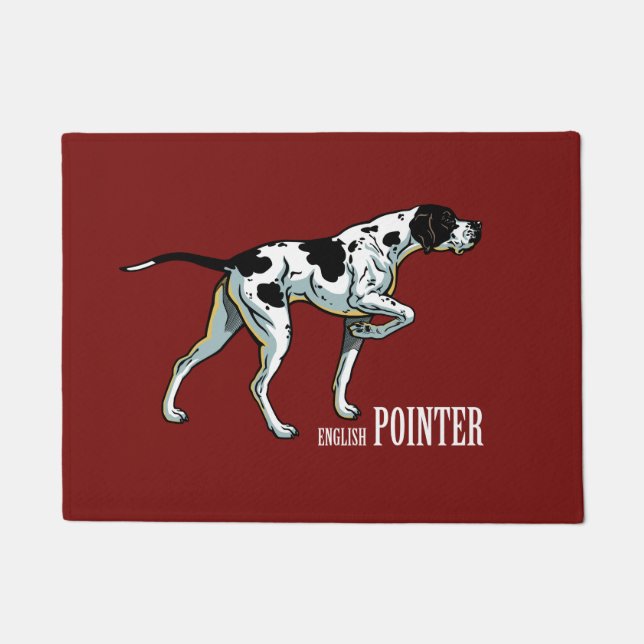 English pointer dog doormat (Front)