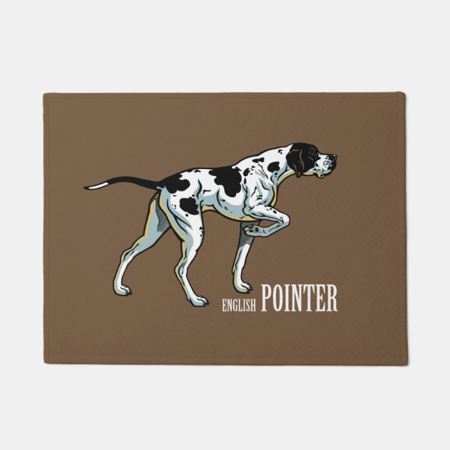 English pointer dog doormat (Front)