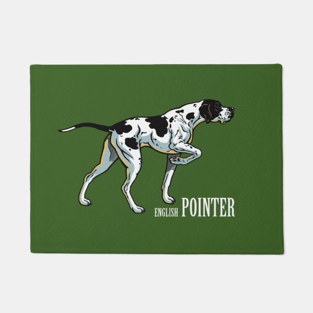 English pointer dog doormat (Front)