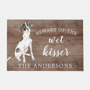 English Pointer Dog Personalized Door Mat