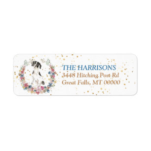 English Pointer Dog Spring Flowers Wreath