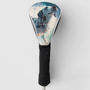 English Pointer dog swimming in water 003 Golf Head Cover