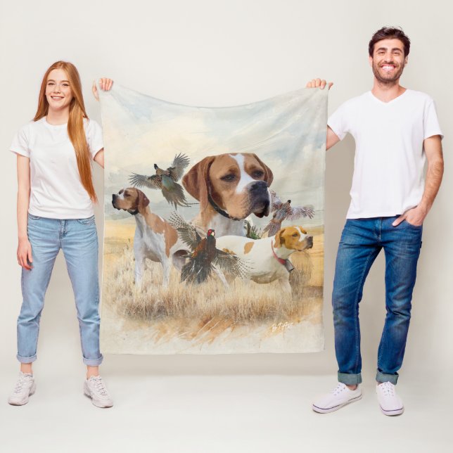 English Pointer  Fleece Blanket (In Situ)
